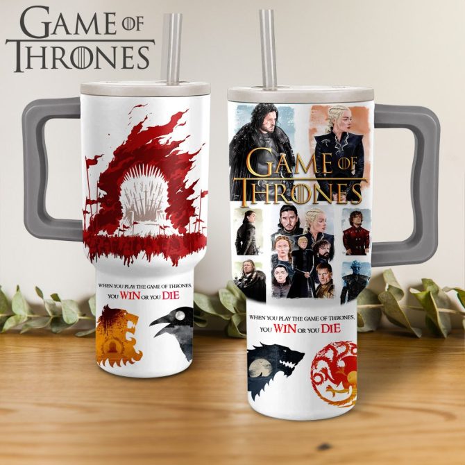 Game Of Thrones Tv Series Custom Stanley Quencher 40Oz Stainless Steel