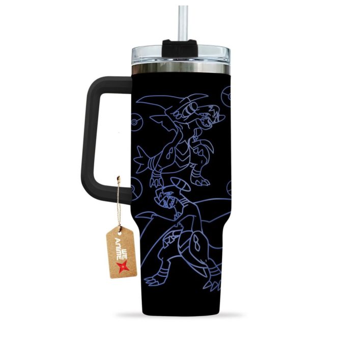Garchomp Pokemon Anime Custom Stanley Quencher 40Oz Stainless Steel Tumbler - Image 4