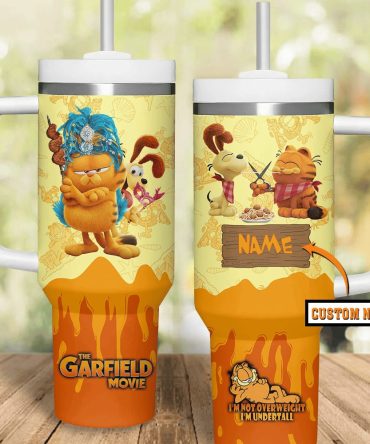 Garfield Movies Custom Stanley Quencher 40Oz Stainless Steel Tumbler