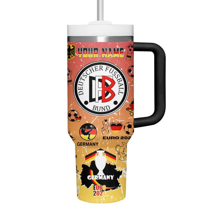 Germany Euro 2024 Sport Custom Stanley Quencher 40Oz Stainless Steel Tumbler - Image 3
