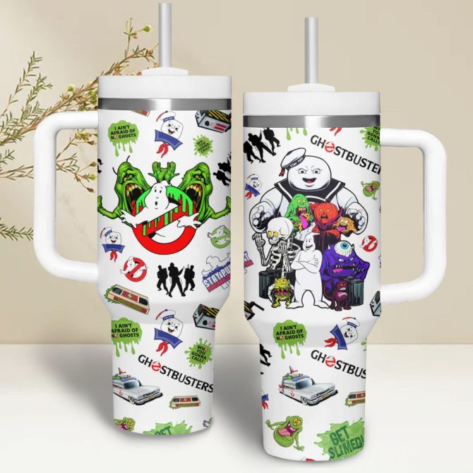 Ghostbusters Movies Custom Stanley Quencher 40Oz Stainless Steel - Image 2