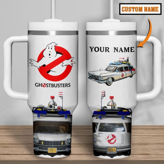 Ghostbusters Movies Custom Stanley Quencher 40Oz Stainless Steel Tumbler - Image 4