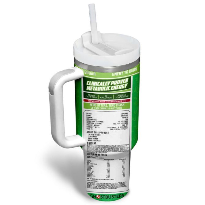 Ghostbusters Movies Custom Stanley Quencher 40Oz Stainless Steel Tumbler - Image 4