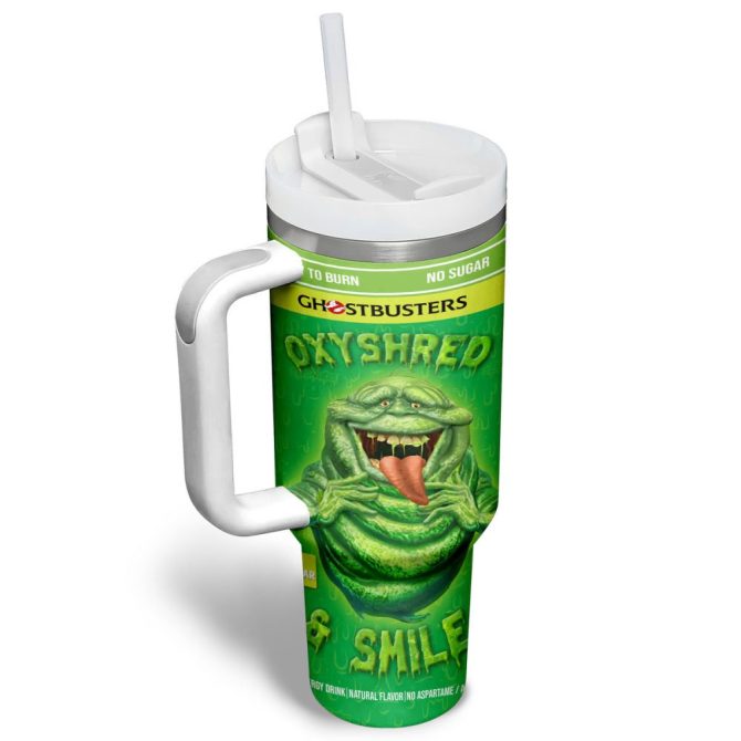 Ghostbusters Movies Custom Stanley Quencher 40Oz Stainless Steel Tumbler - Image 3