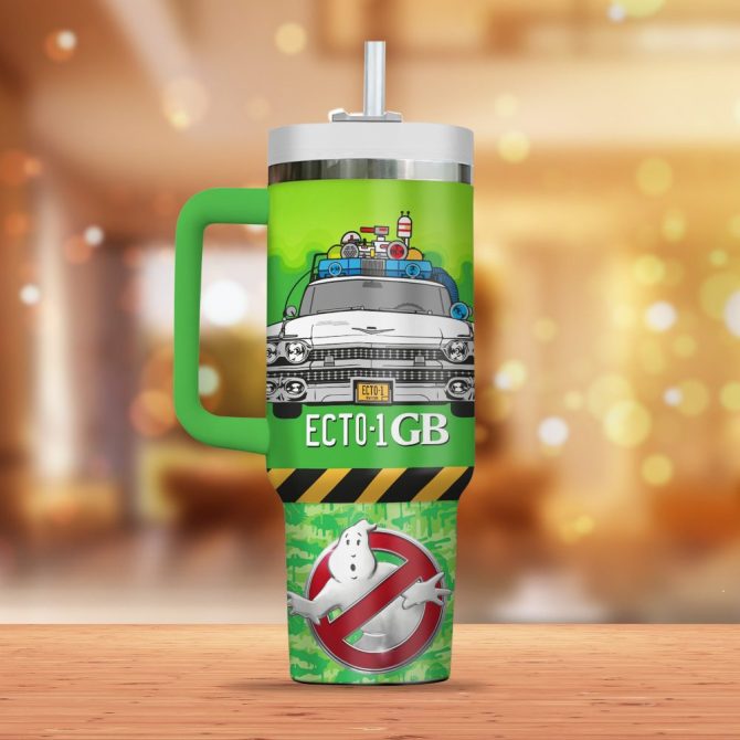 Ghostbusters Movies Custom Stanley Quencher 40Oz Stainless Steel Tumbler - Image 3