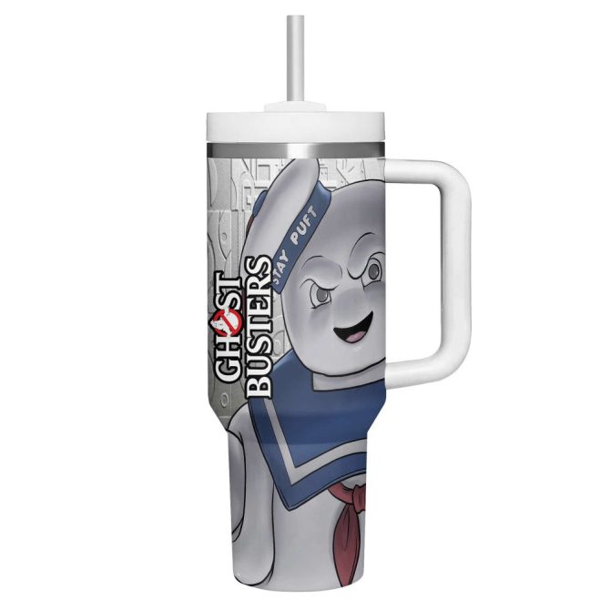 Ghostbusters Movies Custom Stanley Quencher 40Oz Stainless Steel Tumbler - Image 3