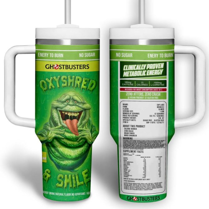 Ghostbusters Movies Custom Stanley Quencher 40Oz Stainless Steel Tumbler