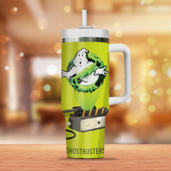 Ghostbusters Movies Custom Stanley Quencher 40Oz Stainless Steel Tumbler - Image 3
