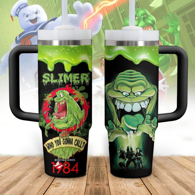 Ghostbusters Movies Custom Stanley Quencher 40Oz Stainless Steel Tumbler With Handle