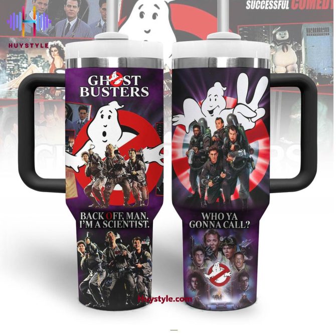 Ghostbusters Movies Custom Stanley Quencher 40Oz Stainless Steel Tumbler With Handle