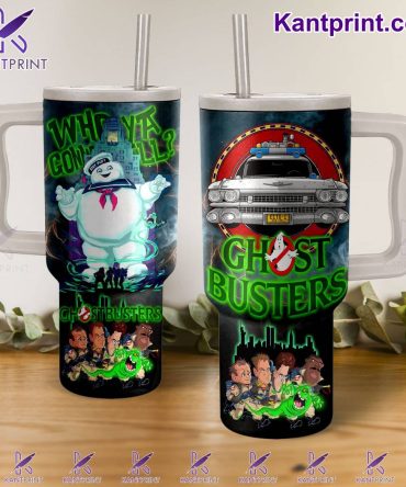 Ghostbusters Movies Custom Stanley Quencher 40Oz Stainless Steel Tumbler With Handle