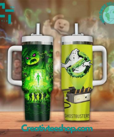 Ghostbusters Movies Custom Stanley Quencher 40Oz Stainless Steel Tumbler With Handle