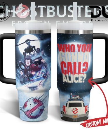 Ghostbusters Movies Custom Stanley Quencher 40Oz Stainless Steel Tumbler With Handle