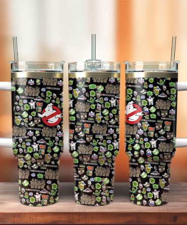 Ghostbusters Movies Custom Stanley Quencher 40Oz Stainless Steel Tumbler With Handle