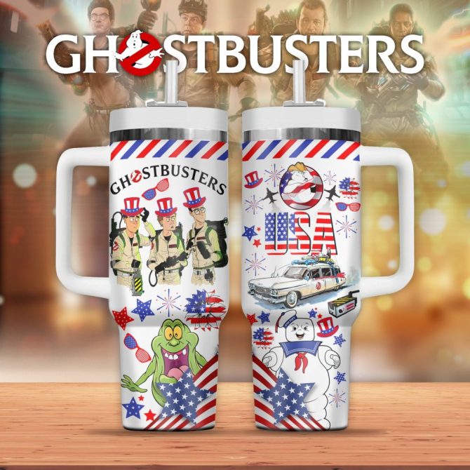 Ghostbusters Movies Custom Stanley Quencher 40Oz Stainless Steel Tumbler