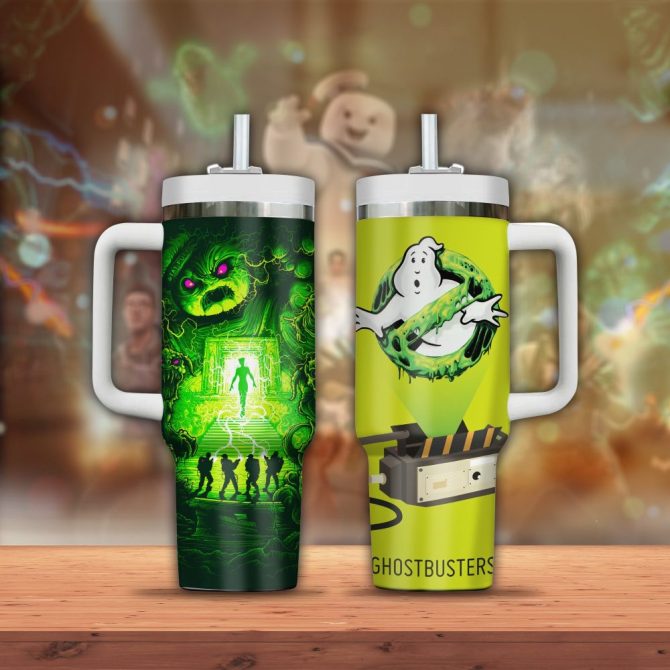 Ghostbusters Movies Custom Stanley Quencher 40Oz Stainless Steel Tumbler