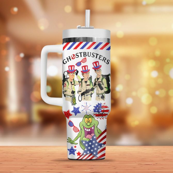 Ghostbusters Movies Custom Stanley Quencher 40Oz Stainless Steel Tumbler - Image 2