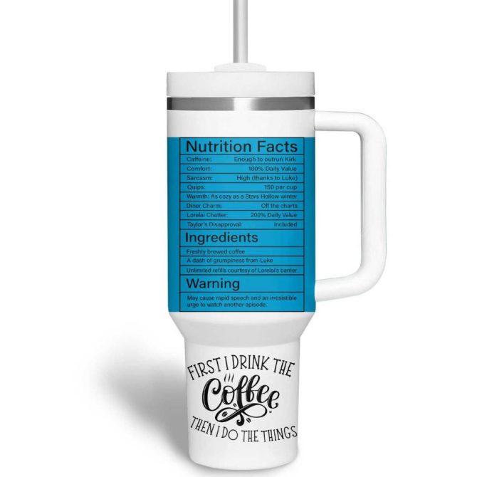 Gilmore Girls Tv Series Custom Stanley Quencher 40Oz Stainless Steel Tumbler - Image 4