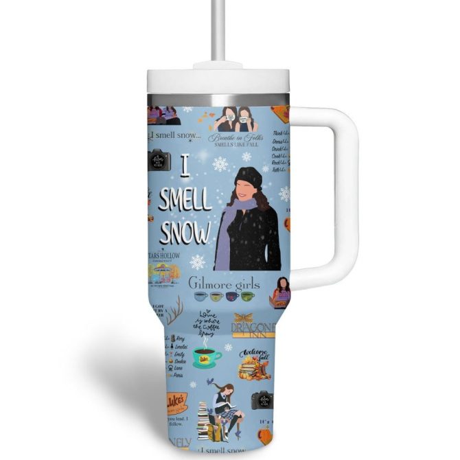 Gilmore Girls Tv Series Custom Stanley Quencher 40Oz Stainless Steel Tumbler With Handle - Image 2