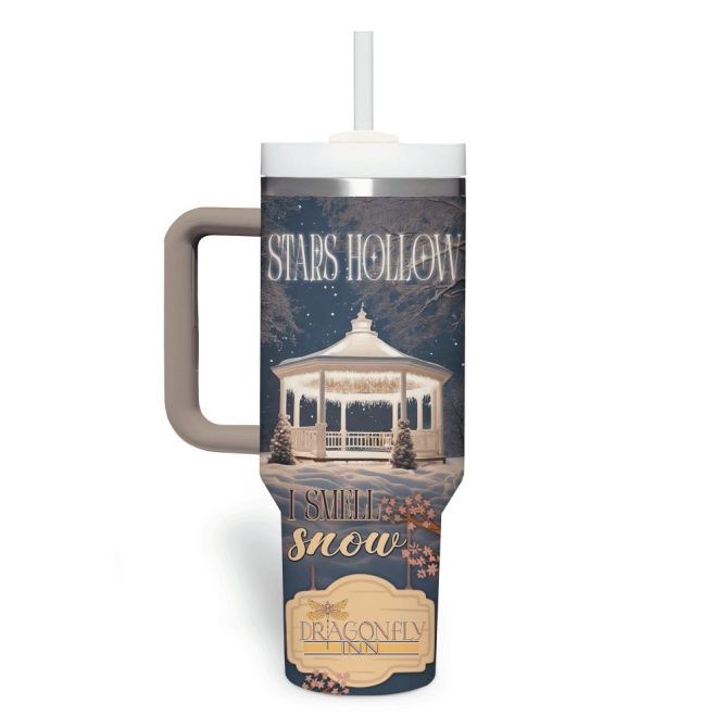 Gilmore Girls Tv Series Custom Stanley Quencher 40Oz Stainless Steel Tumbler With Handle - Image 3