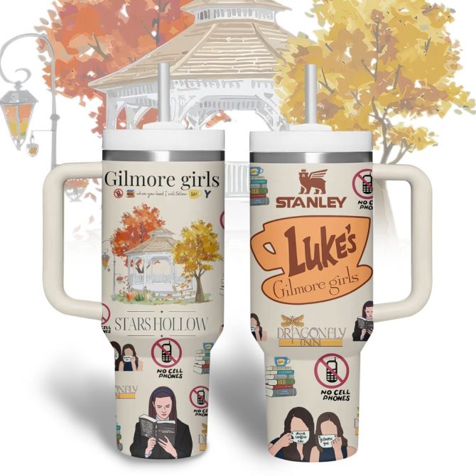 Gilmore Girls Tv Series Custom Stanley Quencher 40Oz Stainless Steel Tumbler With Handle