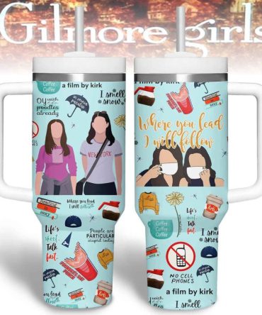 Gilmore Girls Tv Series Custom Stanley Quencher 40Oz Stainless Steel Tumbler With Handle