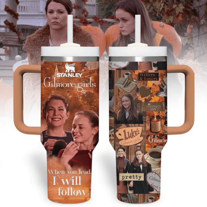 Gilmore Girls Tv Series Custom Stanley Quencher 40Oz Stainless Steel Tumbler With Handle