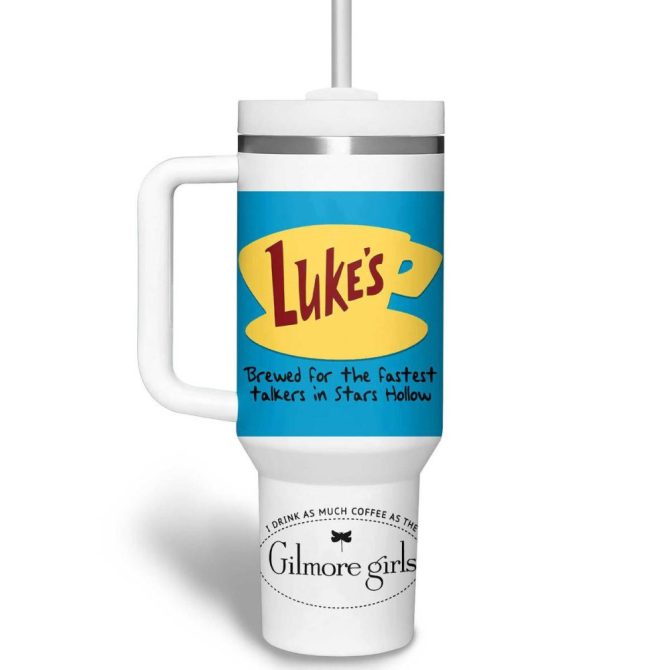 Gilmore Girls Tv Series Custom Stanley Quencher 40Oz Stainless Steel Tumbler - Image 3