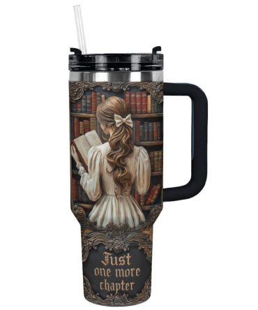 Girl Book Lovers Retreat Custom Stanley Quencher 40Oz Stainless Steel Tumbler With Handle