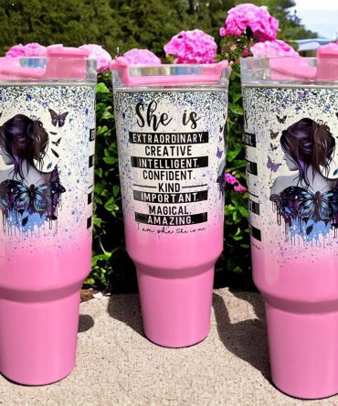 Girl Custom Stanley Quencher 40Oz Stainless Steel Tumbler