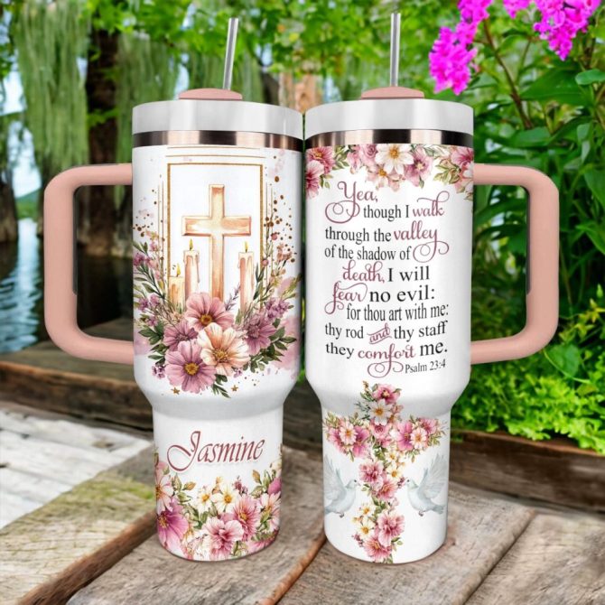 Gobletembrace God And Bible Verse Custom Stanley Quencher 40Oz Stainless Steel Tumbler With Handle - Image 2
