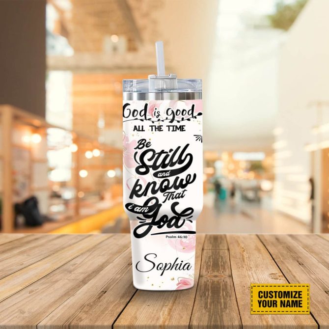 God Bible Verses Custom Stanley Quencher 40Oz Stainless Steel Tumbler With Handle - Image 5