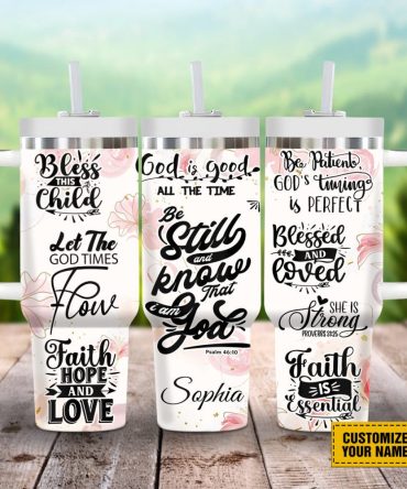 God Bible Verses Custom Stanley Quencher 40Oz Stainless Steel Tumbler With Handle