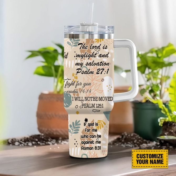 God Bible Verses Custom Stanley Quencher 40Oz Stainless Steel Tumbler With Handle - Image 3