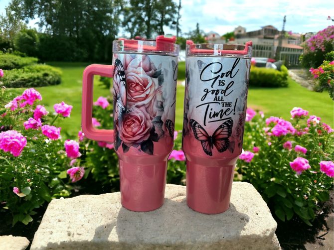 God Is Good All The Time Custom Stanley Quencher 40Oz Stainless Steel Tumbler