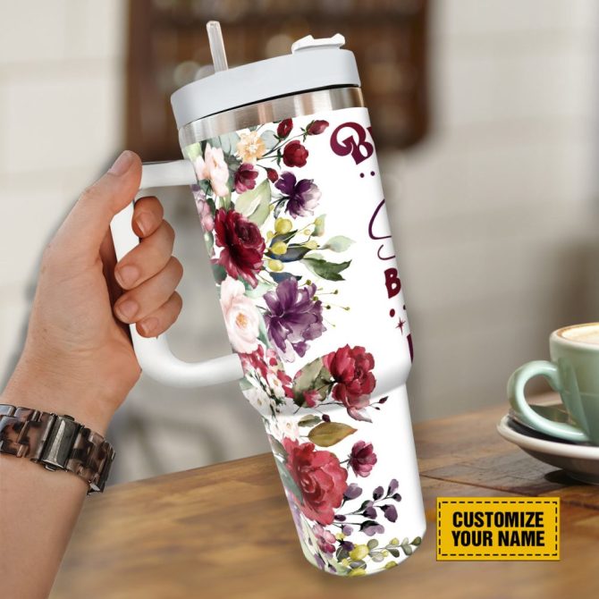 God Lord Rose Custom Stanley Quencher 40Oz Stainless Steel Tumbler With Handle - Image 4