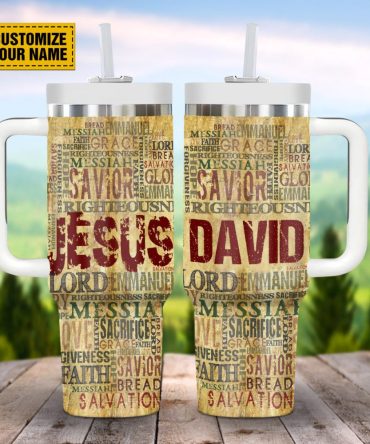 God #8217;S Words Custom Stanley Quencher 40Oz Stainless Steel Tumbler With Handle