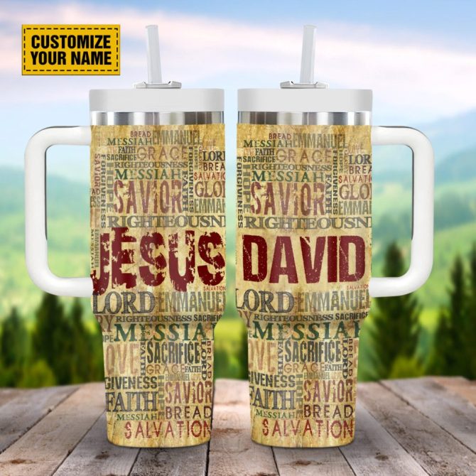 God #8217;S Words Custom Stanley Quencher 40Oz Stainless Steel Tumbler With Handle