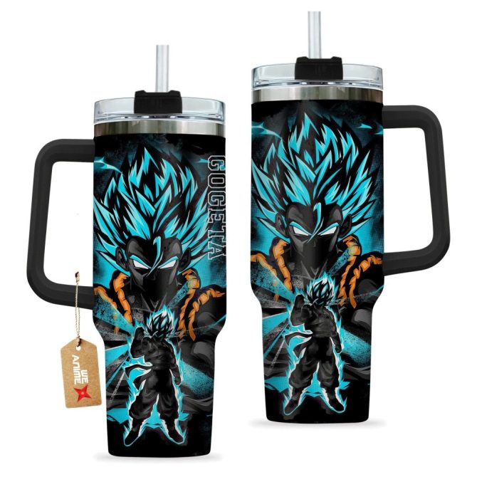 Gogeta Dragon Ball Anime Custom Stanley Quencher 40Oz Stainless Steel Tumbler