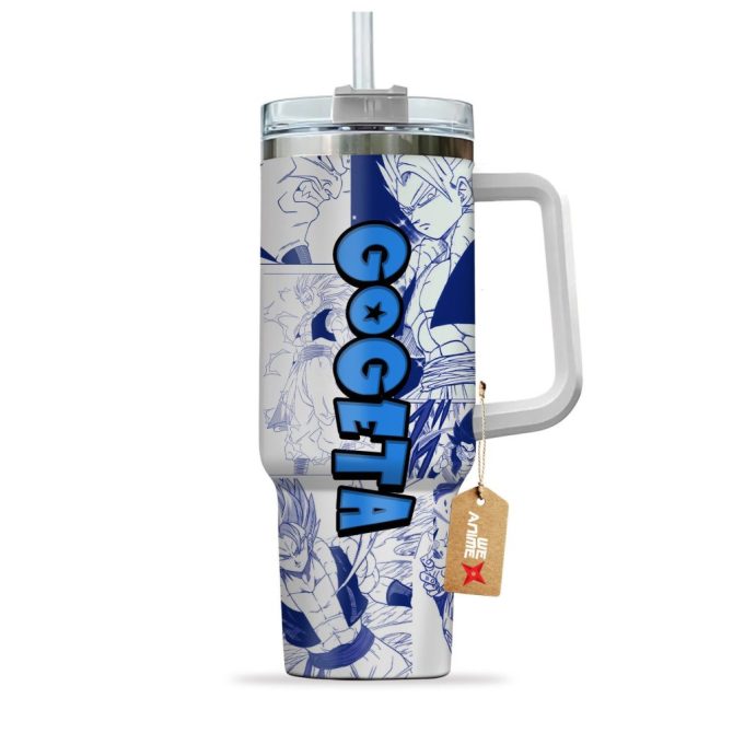 Gogeta Dragon Ball Z Anime Custom Stanley Quencher 40Oz Stainless Steel Tumbler - Image 3