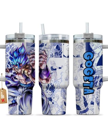 Gogeta Dragon Ball Z Anime Custom Stanley Quencher 40Oz Stainless Steel Tumbler
