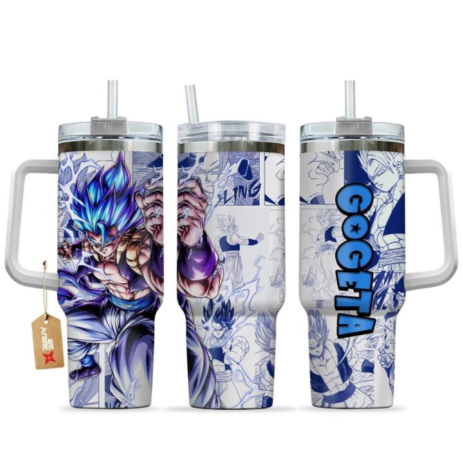 Gogeta Dragon Ball Z Anime Custom Stanley Quencher 40Oz Stainless Steel Tumbler