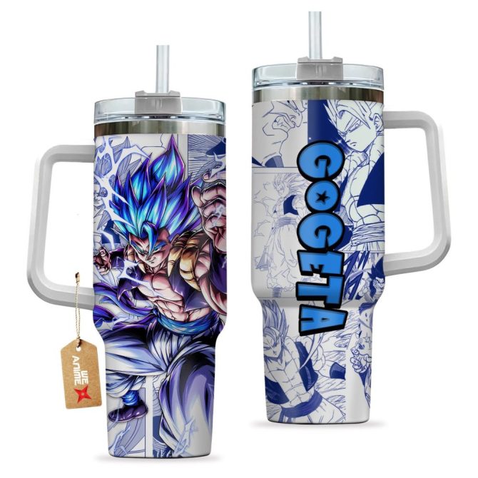 Gogeta Dragon Ball Z Anime Custom Stanley Quencher 40Oz Stainless Steel Tumbler - Image 2