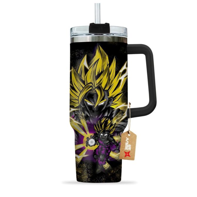 Gohan Teen Super Saiyan Dragon Ball Anime Custom Stanley Quencher 40Oz Stainless Steel Tumbler - Image 2