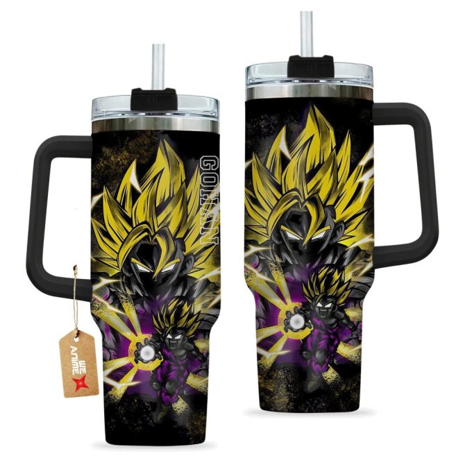 Gohan Teen Super Saiyan Dragon Ball Anime Custom Stanley Quencher 40Oz Stainless Steel Tumbler