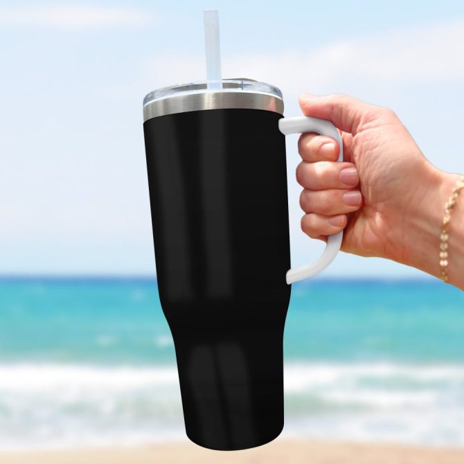 Gojo Satoru Jujutsu Kaisen Anime Custom Stanley Quencher 40Oz Stainless Steel Tumbler With Handle - Image 3