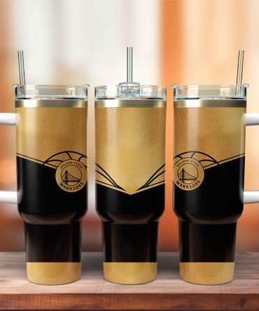 Golden State Warriors Nba Custom Stanley Quencher 40Oz Stainless Steel Tumbler With Handle