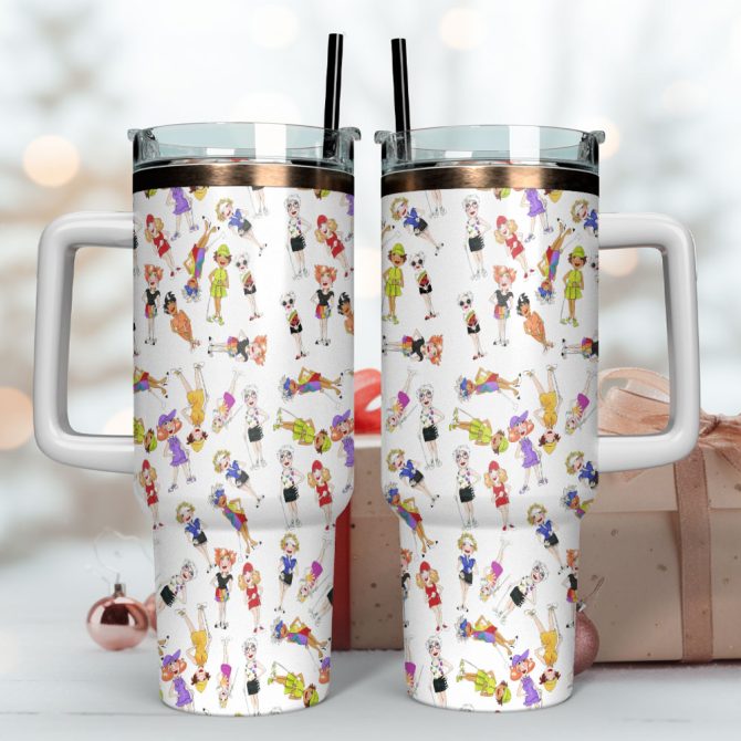 Golfer Girls Custom Stanley Quencher 40Oz Stainless Steel Tumbler With Handle - Image 4