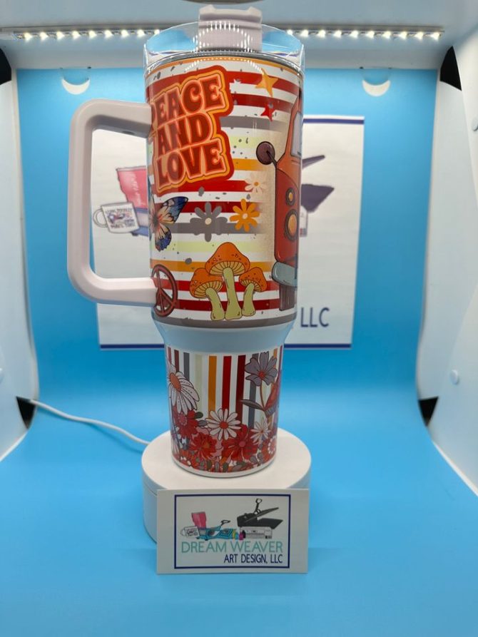 Good Vibes Halloween Custom Stanley Quencher 40Oz Stainless Steel Tumbler - Image 3