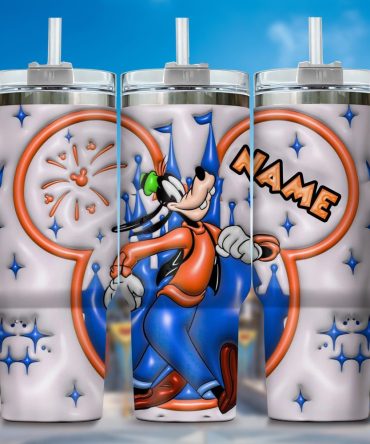 Goofy Cartoon Custom Stanley Quencher 40Oz Stainless Steel Tumbler With Handle